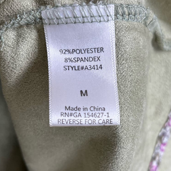 Joh Faux Suede Tunic/Shawl, Top Ties in Back, Ties at Sleeves, Seafoam Green - Picture 5 of 6